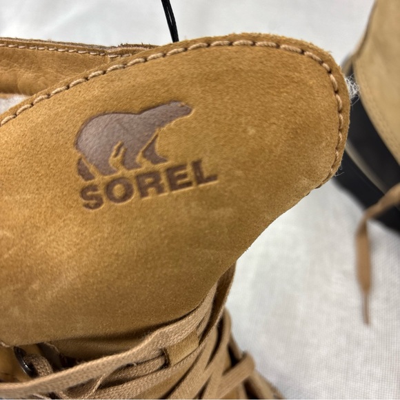 Sorel Tan and Black Lace-Up Rain & Snow Boots main image 13